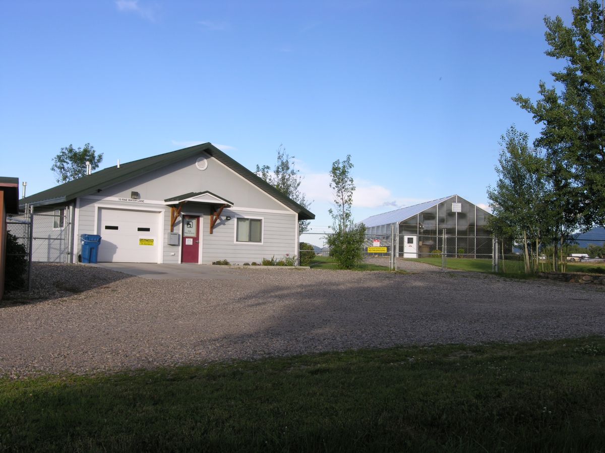 Picture of office building and greenhouse